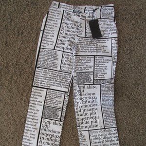 Wm Vintage G Ferre Jeans, Words Print